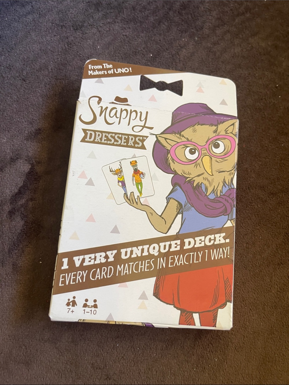 Mattel Snappy Dressers Deck - White, Purple, Pink, Red, Brown